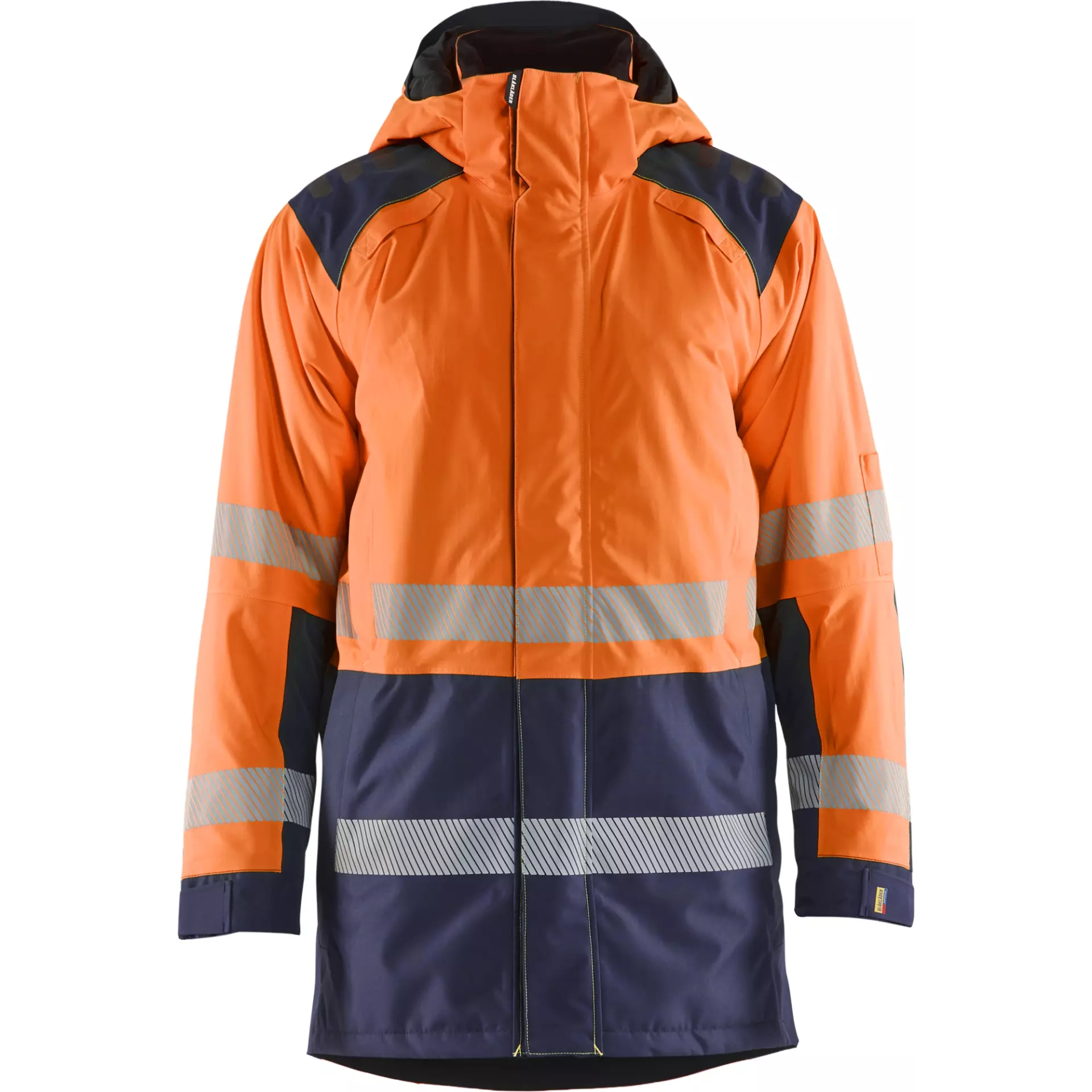 Blåkläder 445719875389, Warnschutz-Winterparka, Warnorange/Marineblau