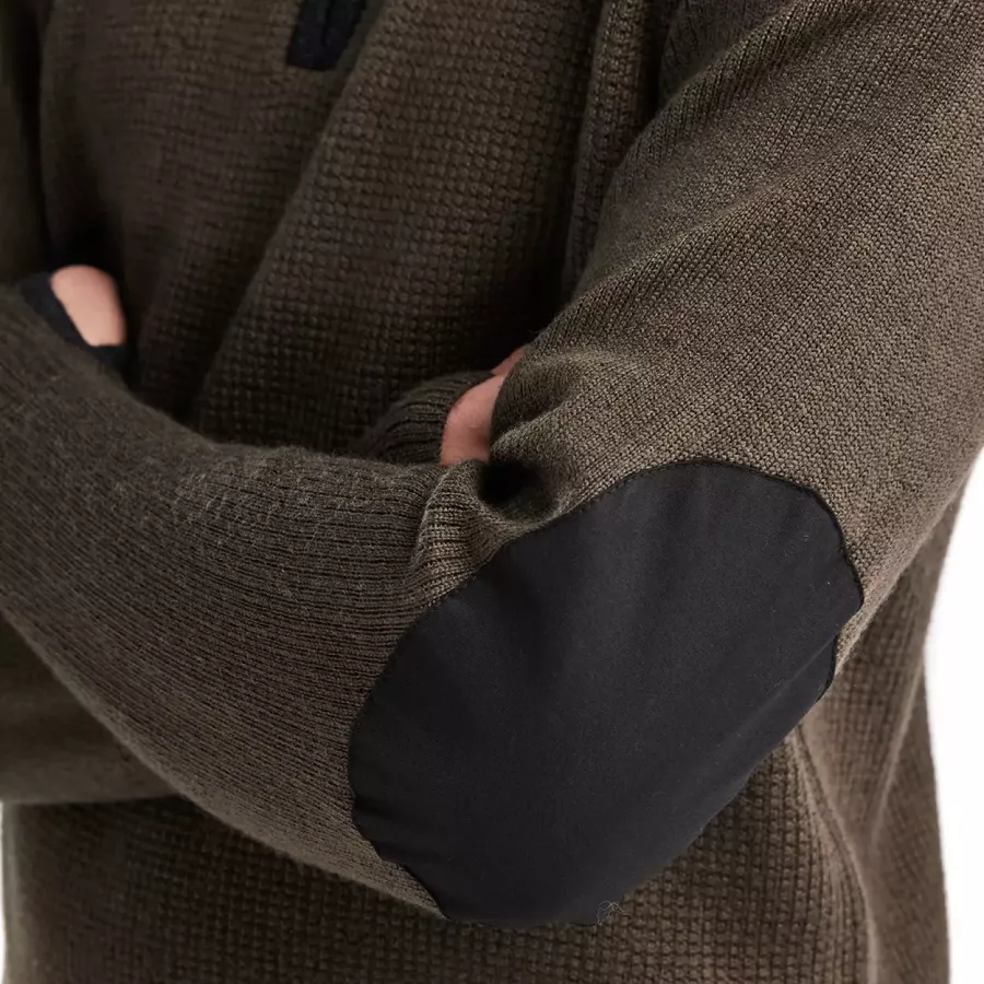 **Reinforced Shoulders and Elbows** withstand daily wear so your sweater stays durable and reliable.