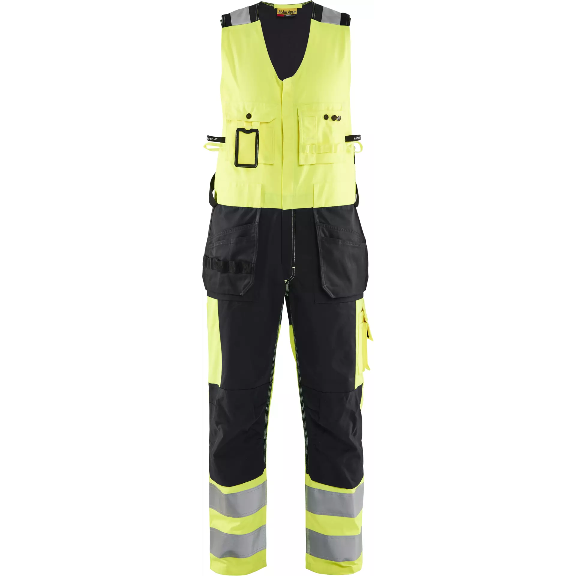 Blåkläder 265318043399, Warnschutz-Latzhose, Warngelb/Schwarz