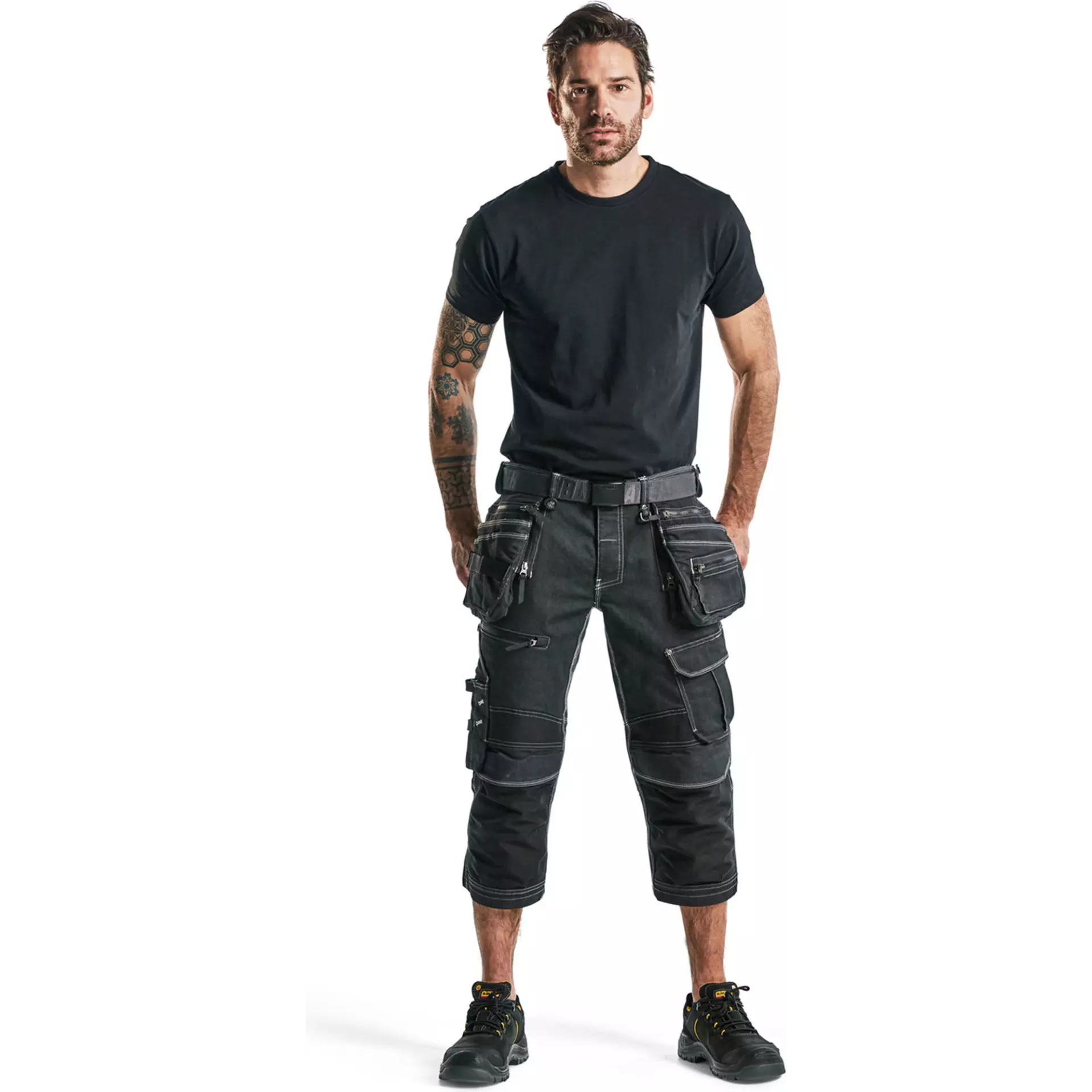 Blåkläder 199111419900, X1900 Stretch Pirate Pants, Black, image 5