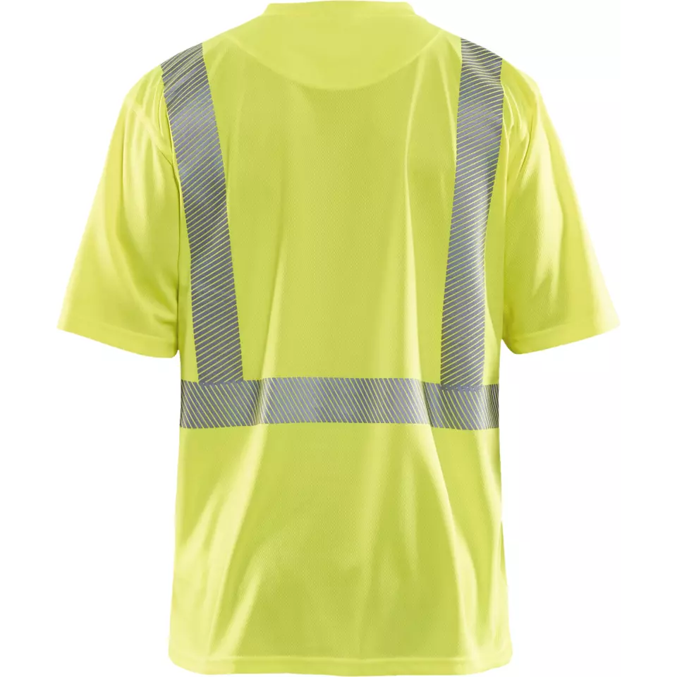 Blåkläder 338610133300, High-Vis T-Shirt With UV Protection, High-Visibility Yellow, image 4, gallery thumbnail