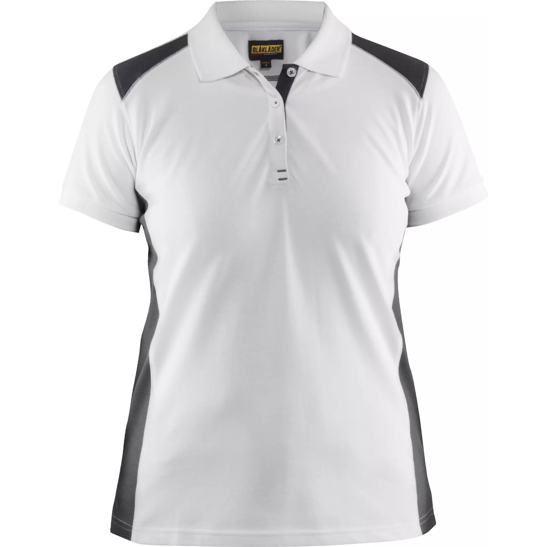 Blåkläder 339010501098, Women's Polo Shirt, White/Dark Gray, image 1