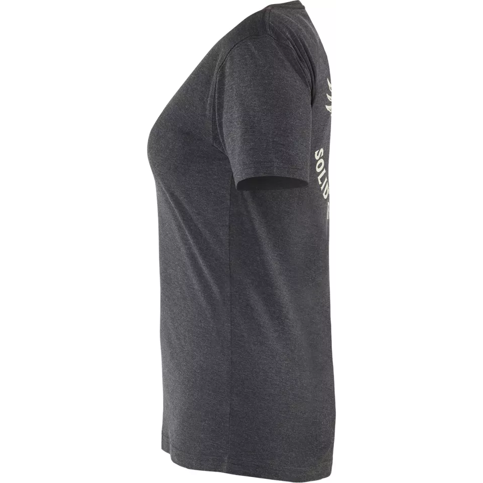 Blåkläder 942310539991, Eagle Dam T-shirt, melerad svart, image 3, gallery thumbnail