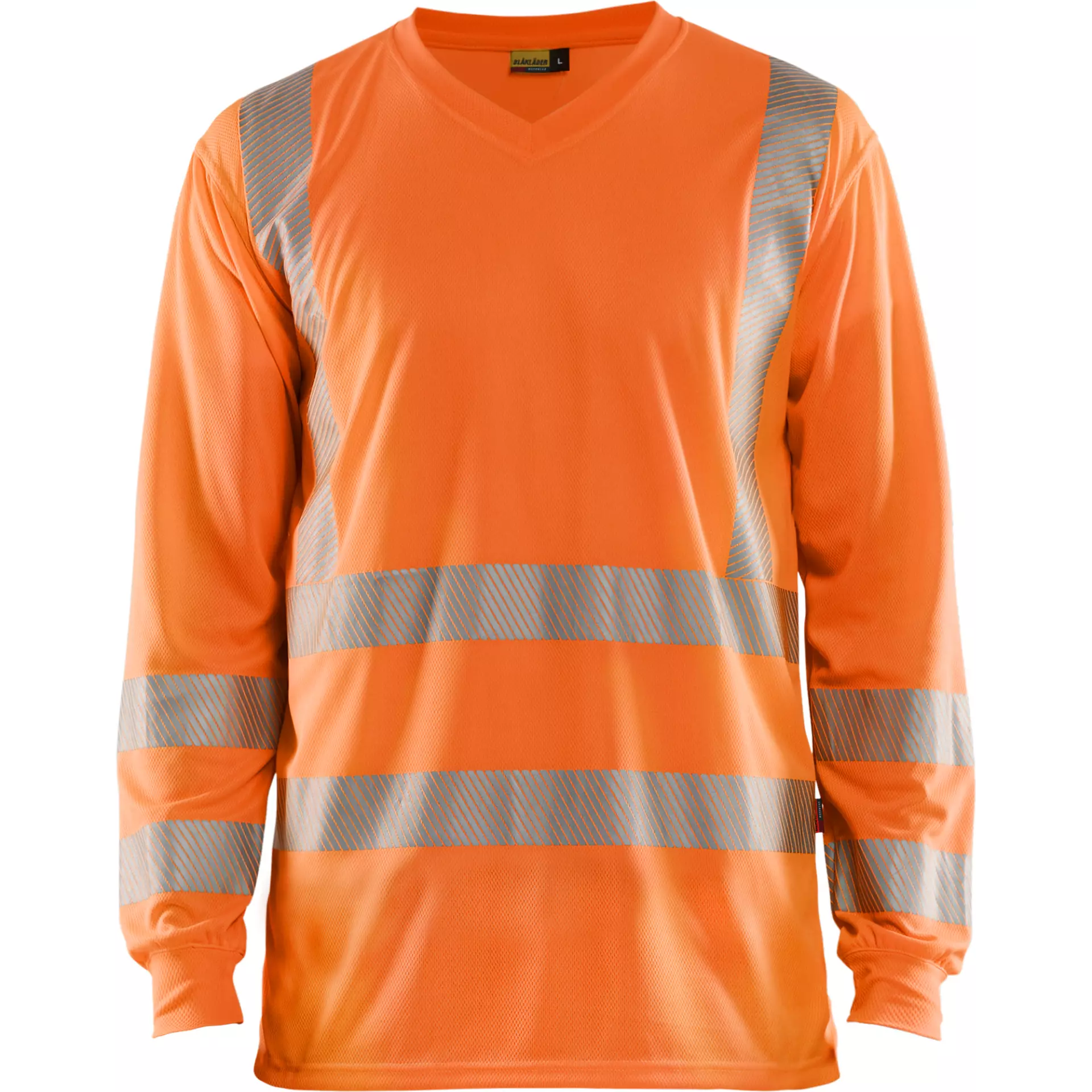 Blåkläder 338510135300, High-Vis Long-Sleeve T-Shirt With UV Protection, Hi-Vis Orange, image 1