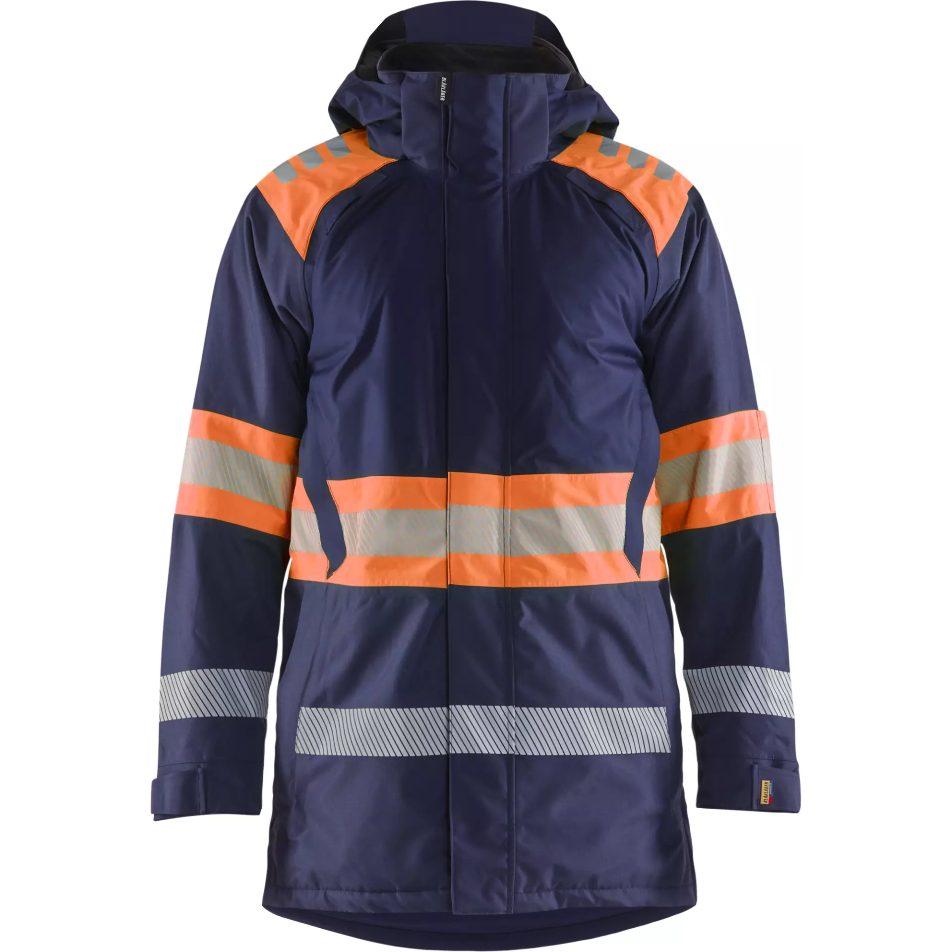 Blåkläder 448519778953, High-Vis Winter Parka, Dark Blue/Hi-Vis Orange