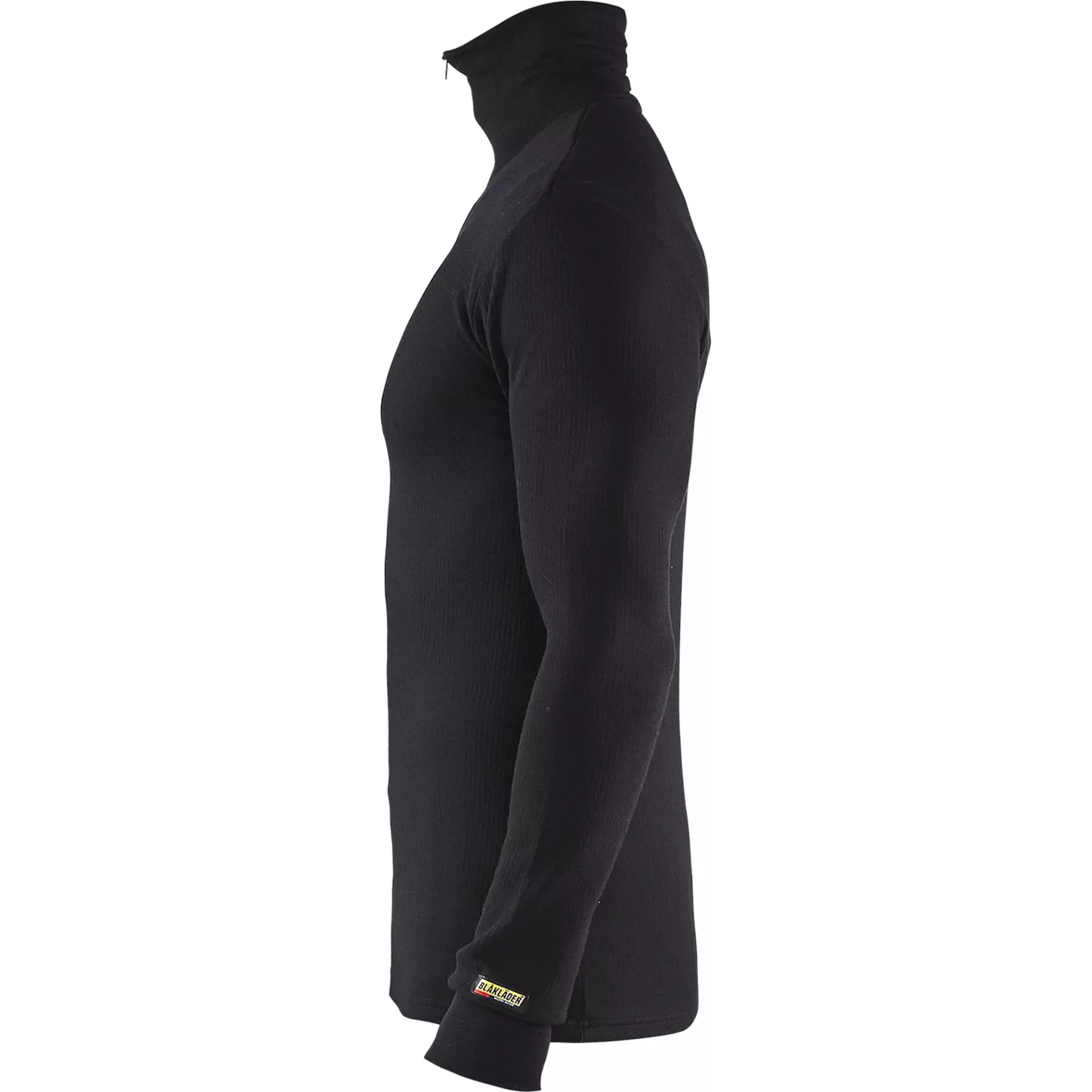 Blåkläder 489117059900, WARM Base Layer Shirt With Zip, 50% Merino Wool, Black, image 3