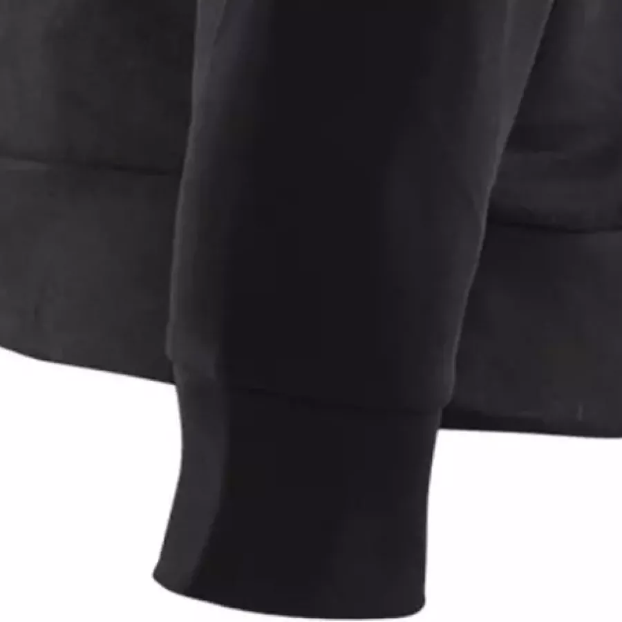 **Ribbed Cuffs** gently hug your wrists to lock in warmth and maintain a clean, structured look.