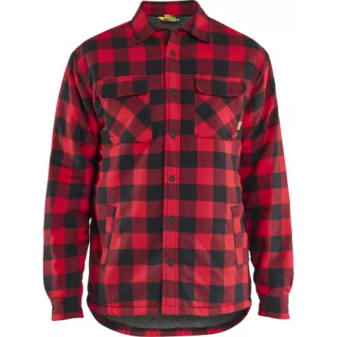 Blåkläder Pilé-vuorattu flanellipaita, punainen/musta