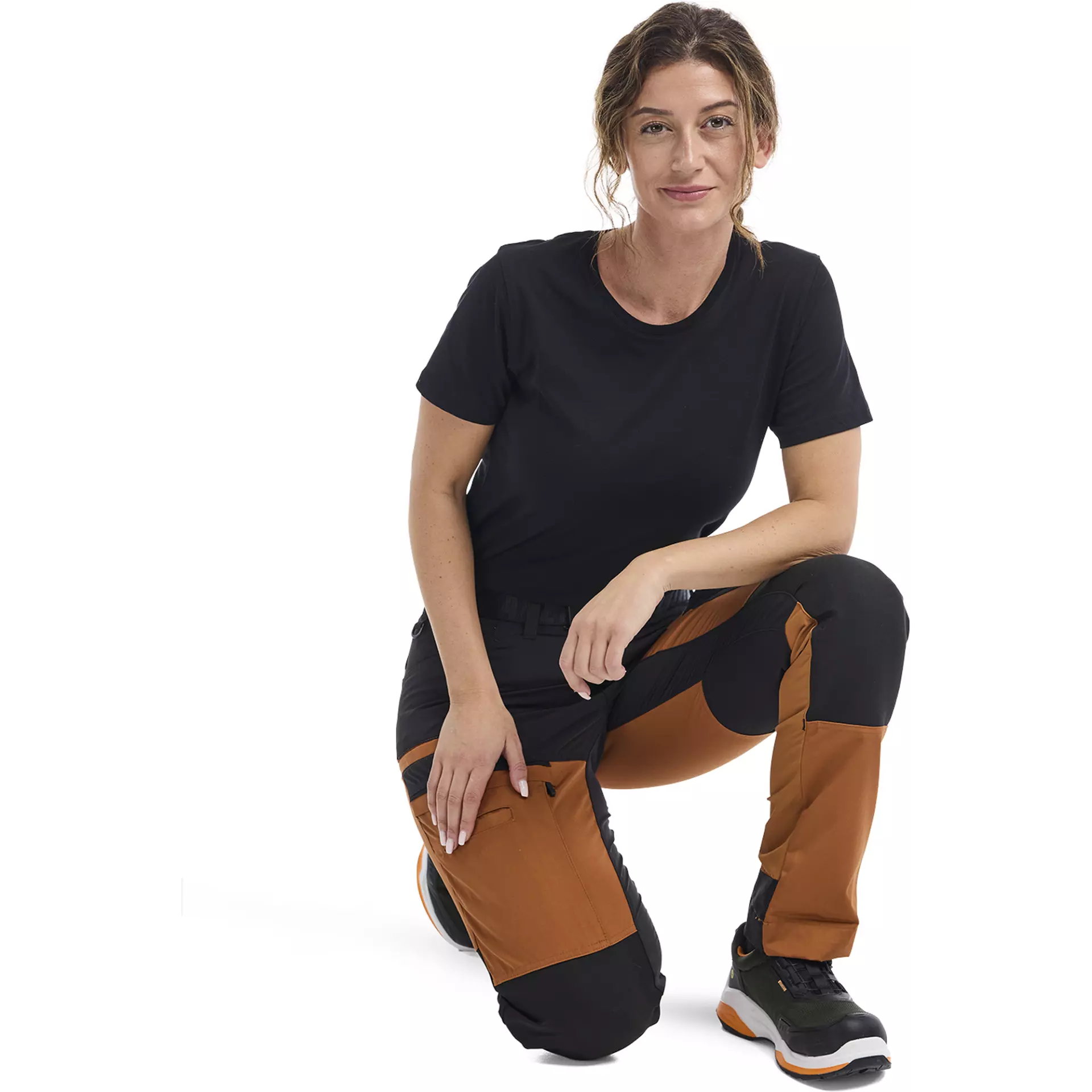 Blåkläder 716618454099, Women's Stretch Work Pants, Rust/Black, image 5