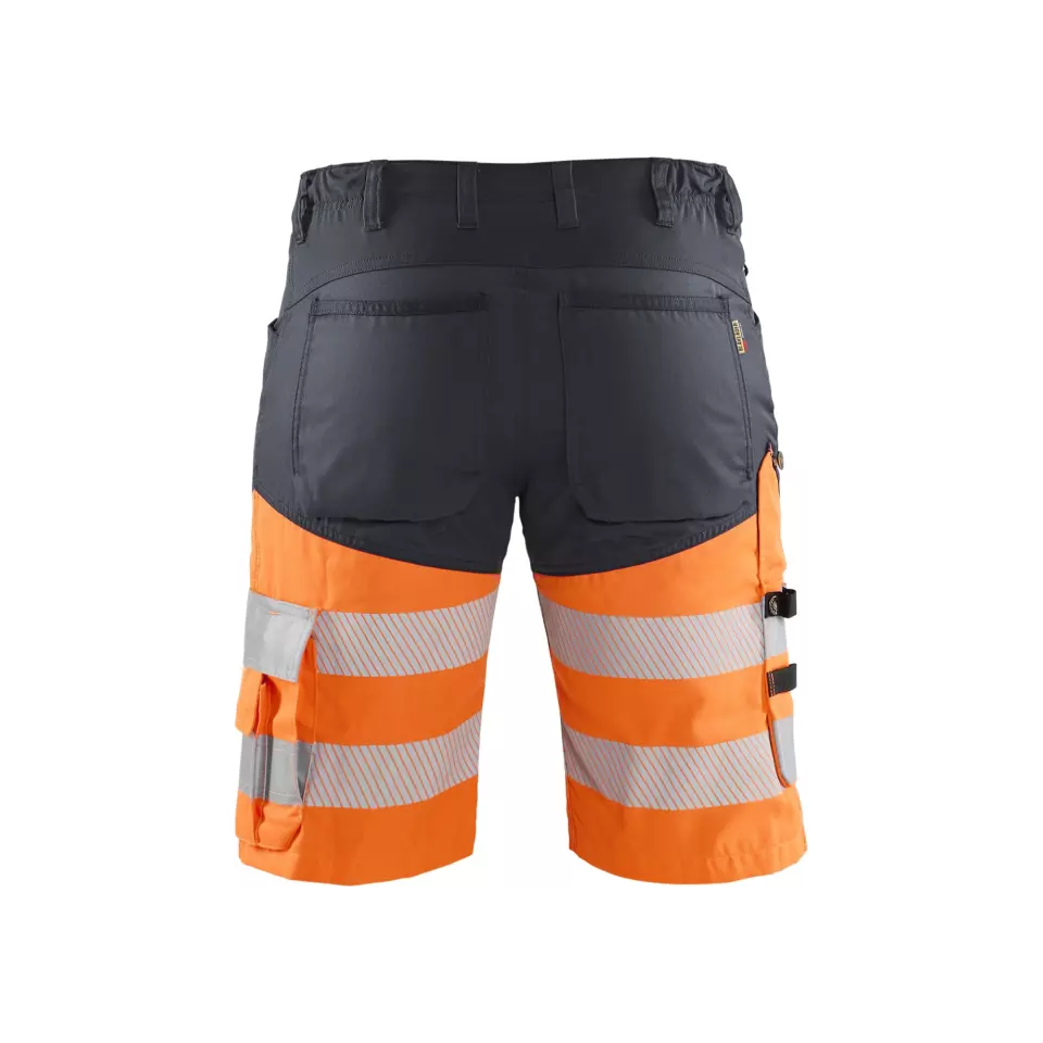 Blåkläder 154118119653, High-vis stretch-arbetsshorts, grå/signalorange, image 3, gallery thumbnail