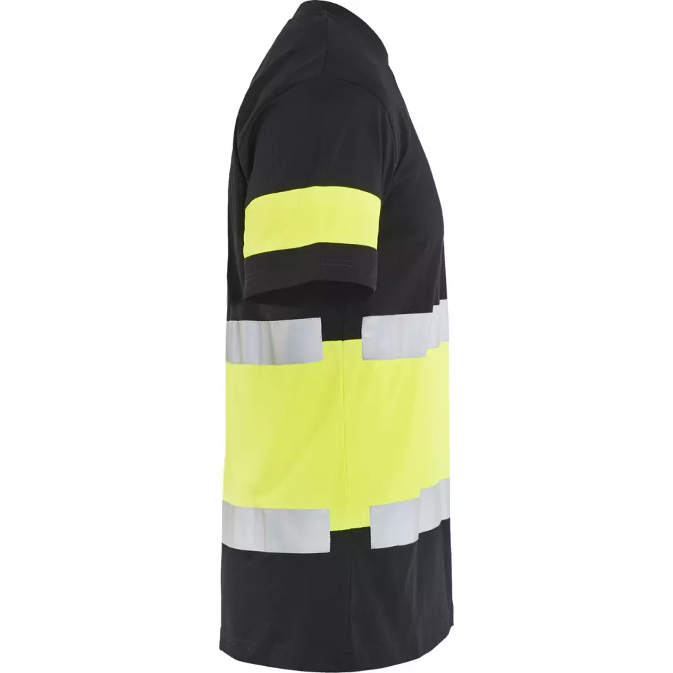 Blåkläder 338710309933, High-Vis T-Shirt, Black/High-Vis Yellow, image 2, gallery thumbnail