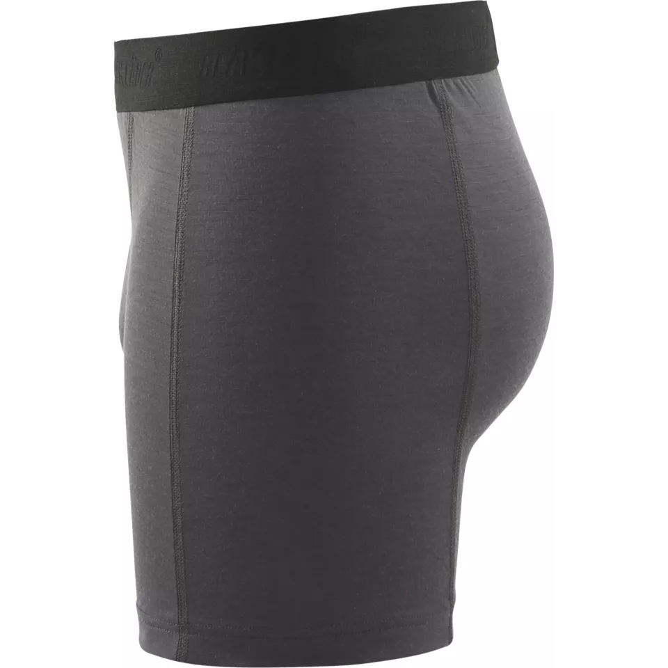 Blåkläder 184717349835, XLIGHT Boxers, 100% Merino Wool, Dark Gray/Yellow, image 3, gallery thumbnail