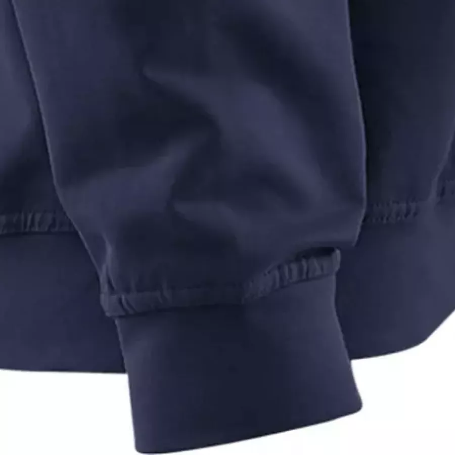 **Ribbed Cuffs** keep sleeves snug and warmth locked in without restricting comfort.