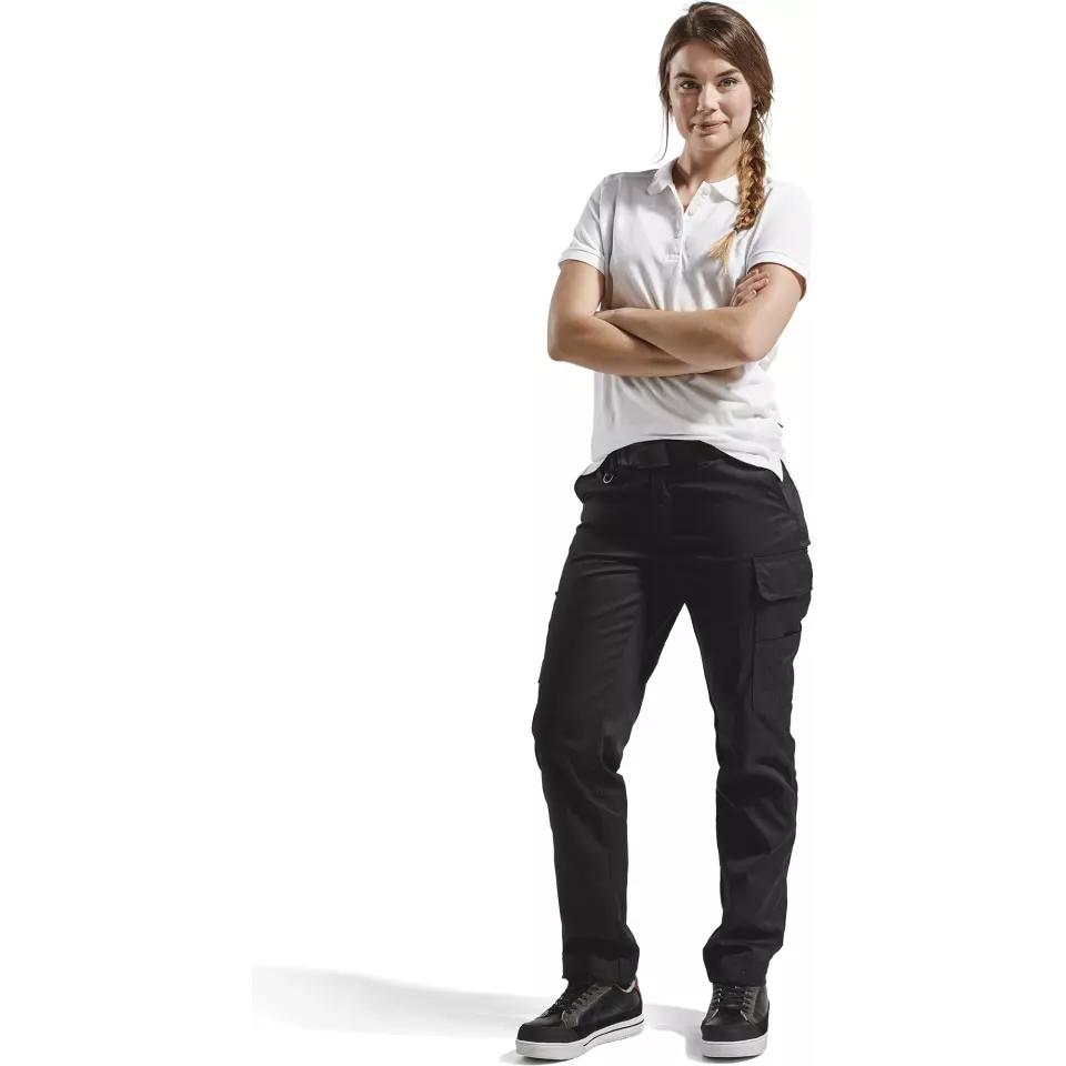 Blåkläder 339010501000, Women's Polo Shirt, White, image 5, gallery thumbnail