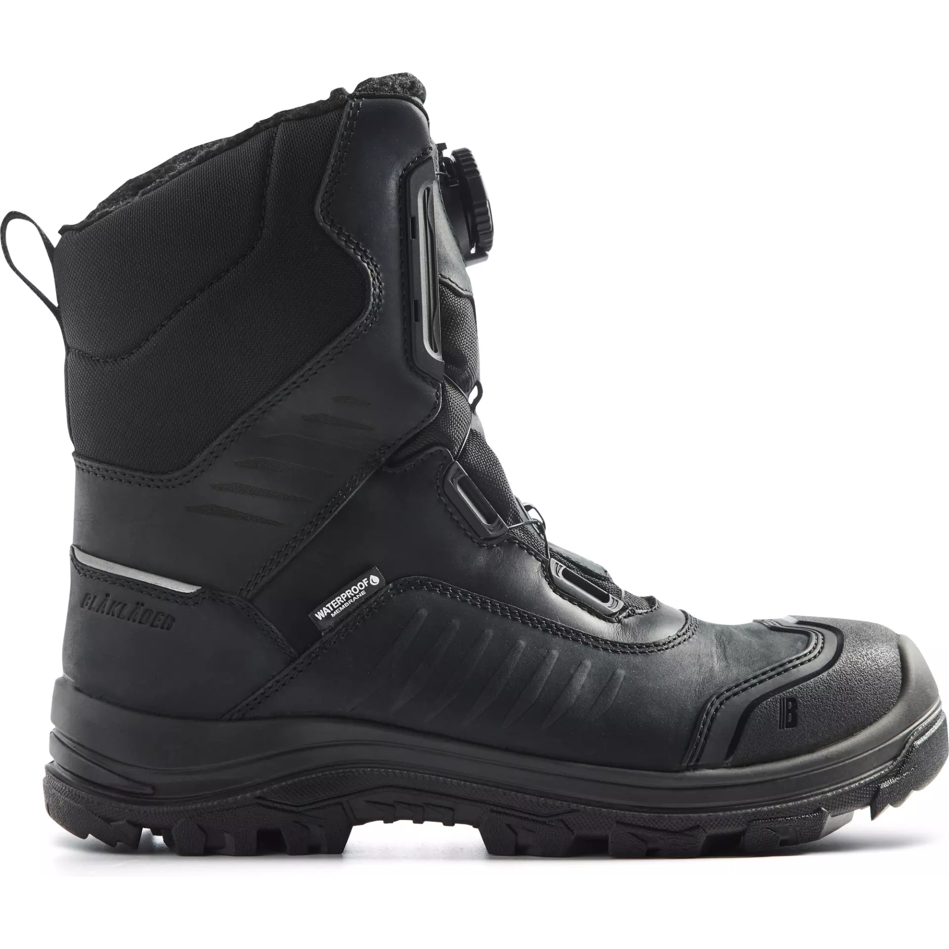 Blåkläder 249300009999, STORM Winter-Sicherheitsstiefel mit rutschfester Sohle, Schwarz/Schwarz