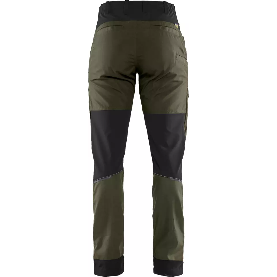 Blåkläder 716618454298, Women's Stretch Work Pants, Forest Green/Black, image 3, gallery thumbnail