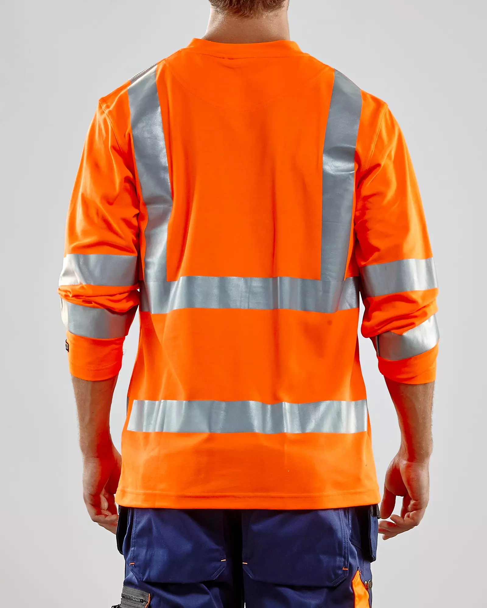 Blåkläder 338110705300, High-Vis Long-Sleeve T-Shirt With UV Protection, Hi-Vis Orange, image 5