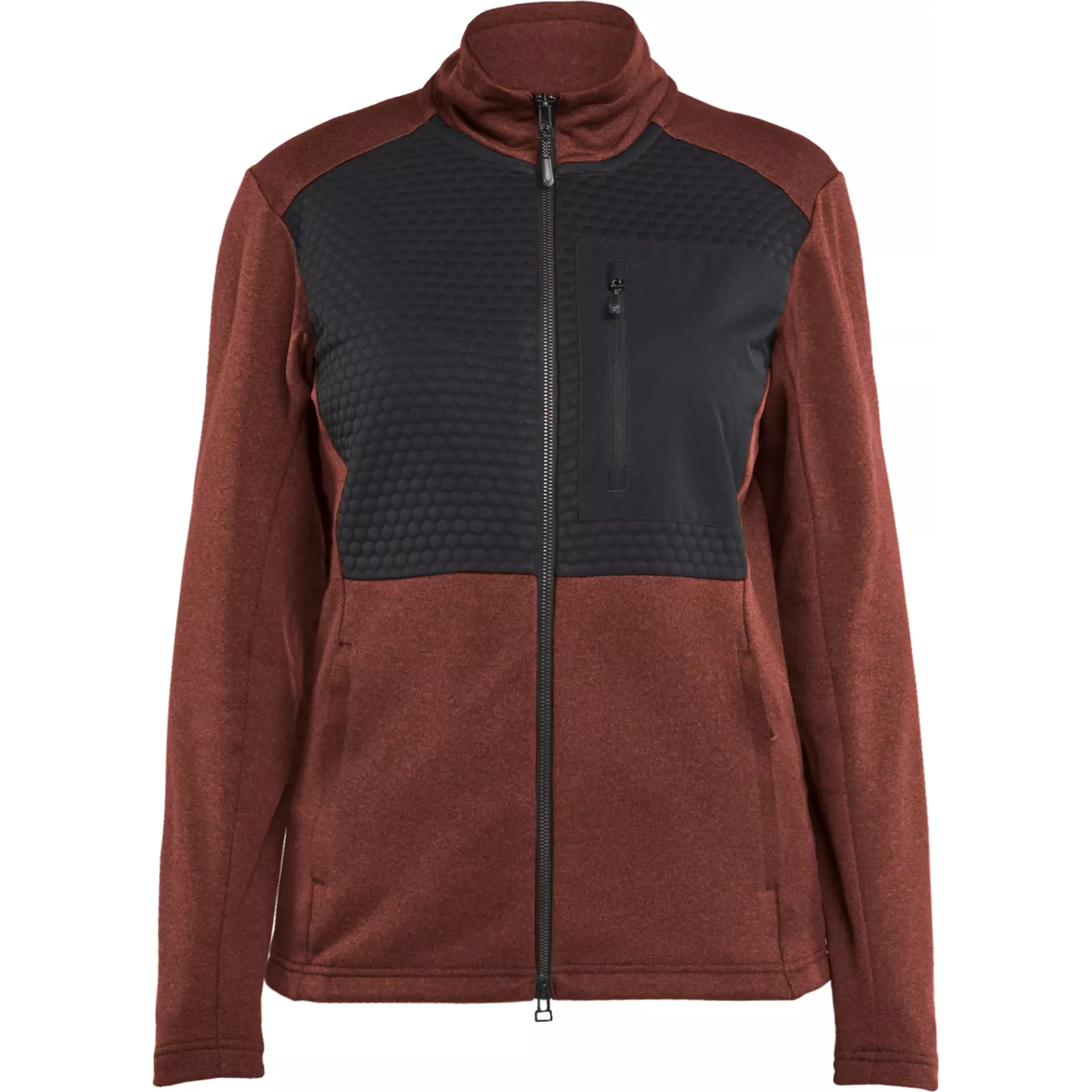 Blåkläder 354925335999, Women's Zip Sweatshirt, Rust Red/Black