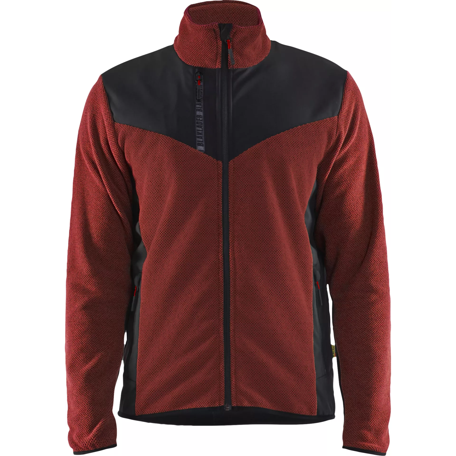 Blåkläder 594225365999, Knitted Softshell Jacket, Rust Red/Black