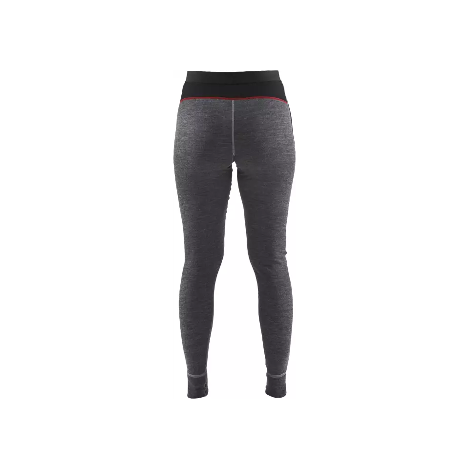 Blåkläder 724517369699, XWARM Women's Long Base Layer Pants, 100% Merino Wool, Gray/Black, image 3, gallery thumbnail