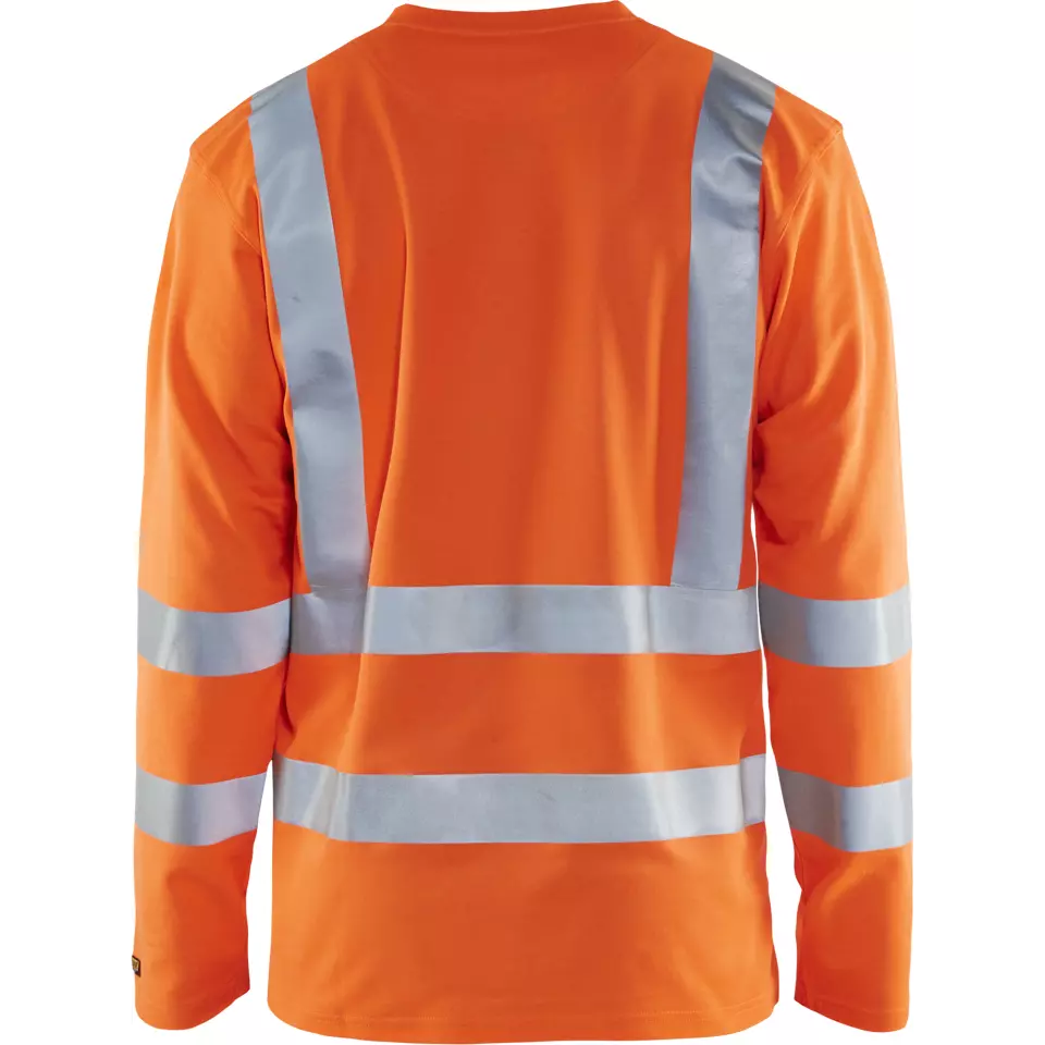 Blåkläder 338110705300, High-Vis Long-Sleeve T-Shirt With UV Protection, Hi-Vis Orange, image 4, gallery thumbnail