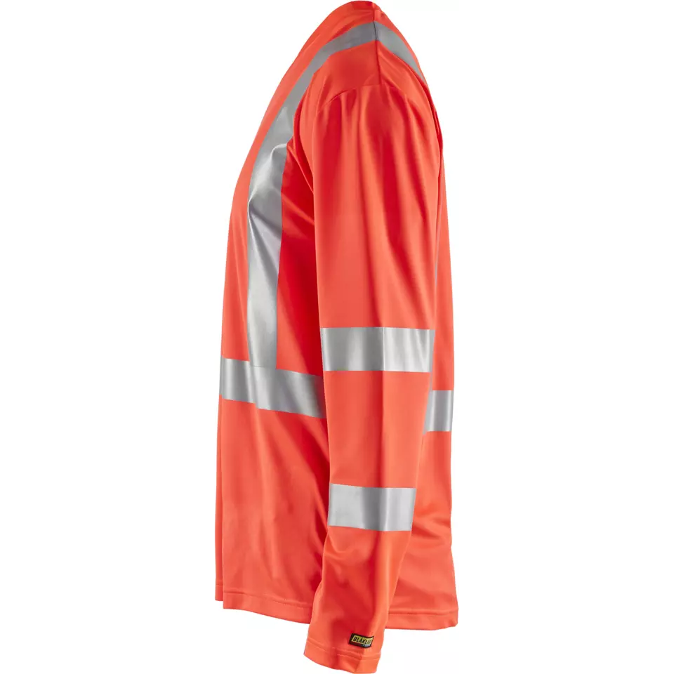 Blåkläder 338310115500, High-Vis Long-Sleeve T-Shirt With UV Protection, High-Vis Red, image 3, gallery thumbnail