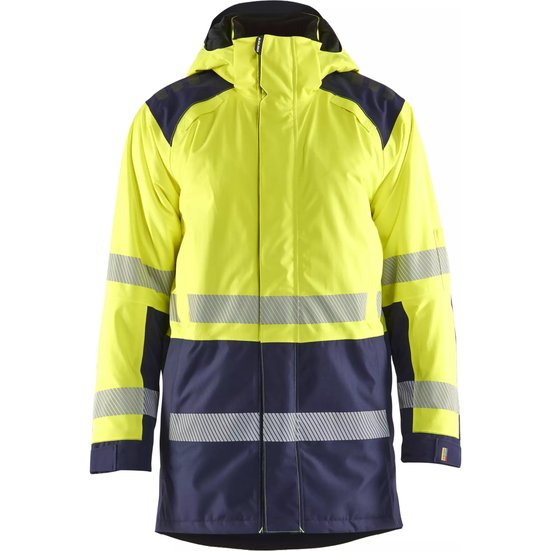 Blåkläder 445719873389, High-Vis Winter Parka, High-Vis Yellow/Navy