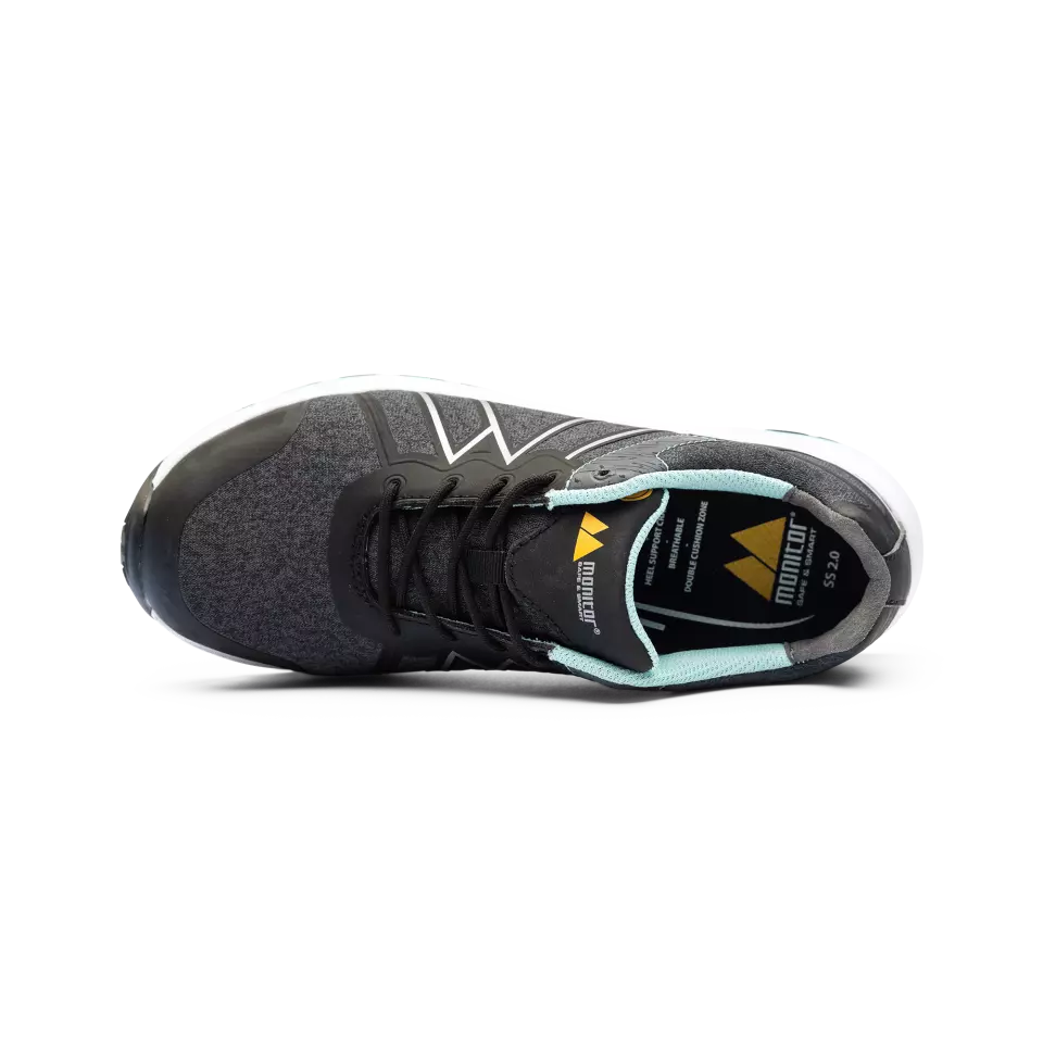 Monitor 1000048001, Silver Safety Shoes S1P SRC, Black, image 3, gallery thumbnail
