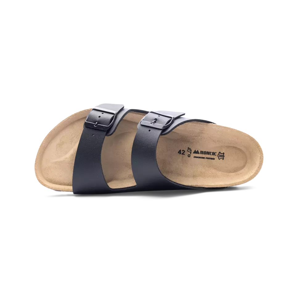 Monitor 1000032001, Cartago Two-Strap Sandal, Black, image 3, gallery thumbnail