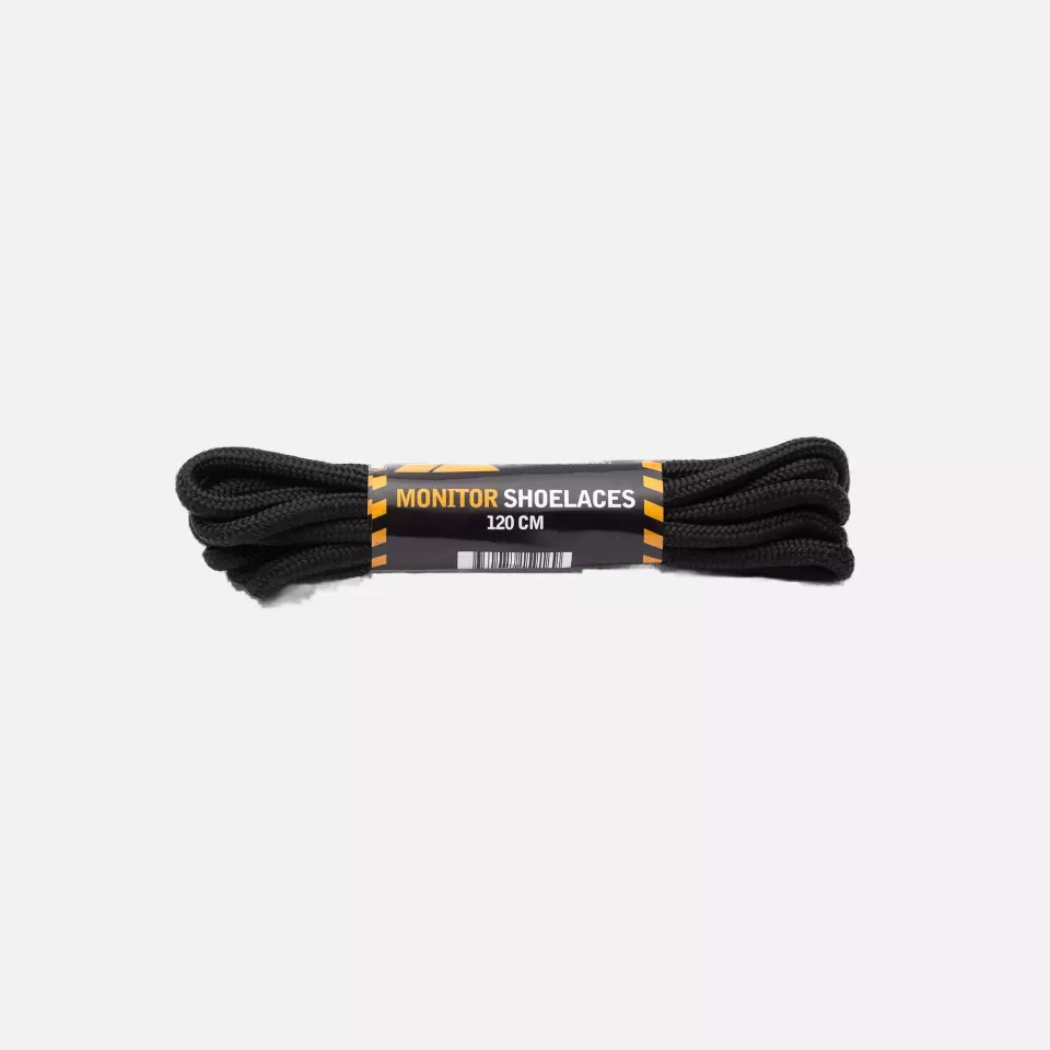 Monitor 1000283001, Shoelaces 120cm, Black, image 1, gallery thumbnail