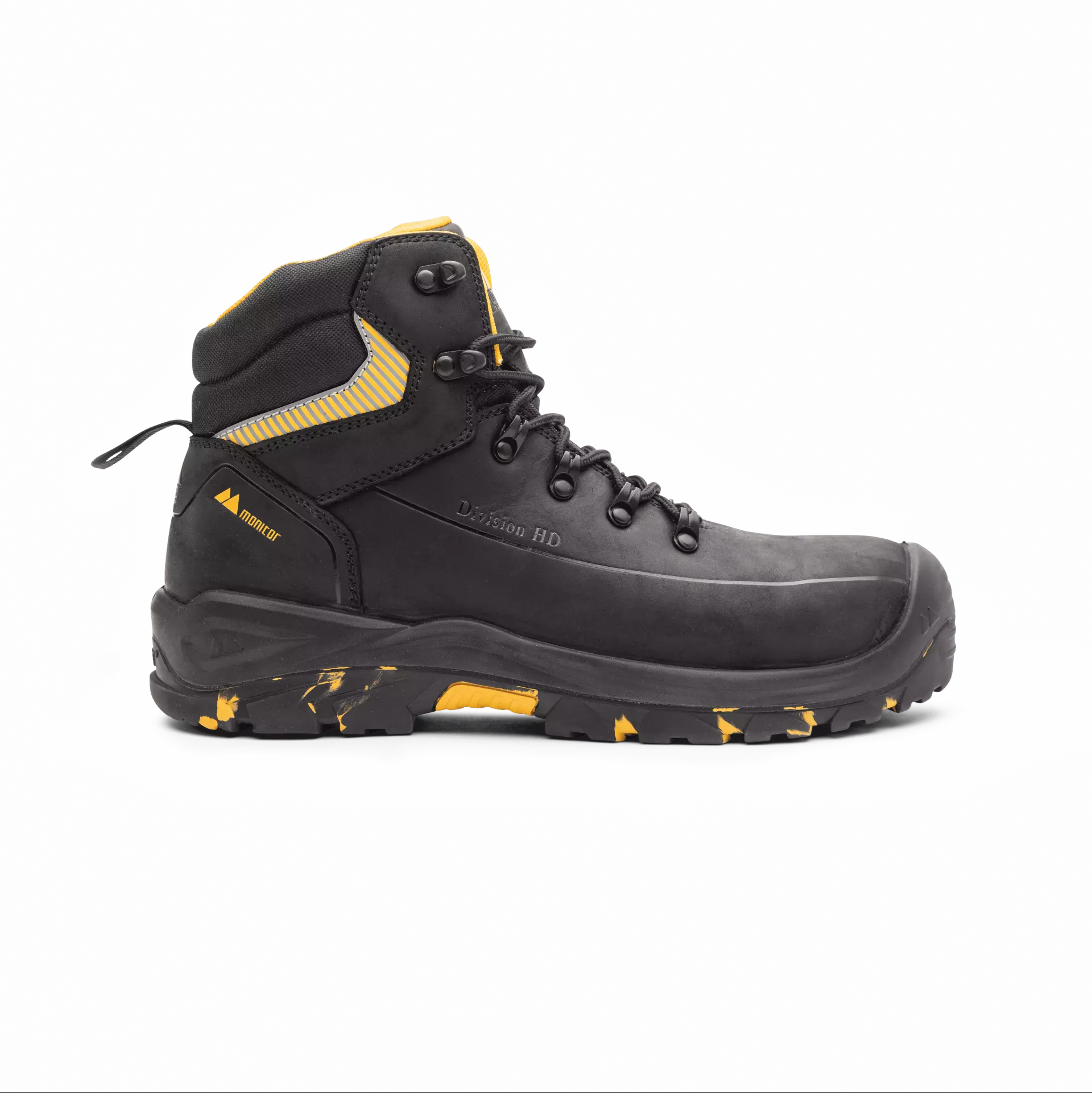 Monitor 1000086001, Division Safety Boot S3 SRC, Black