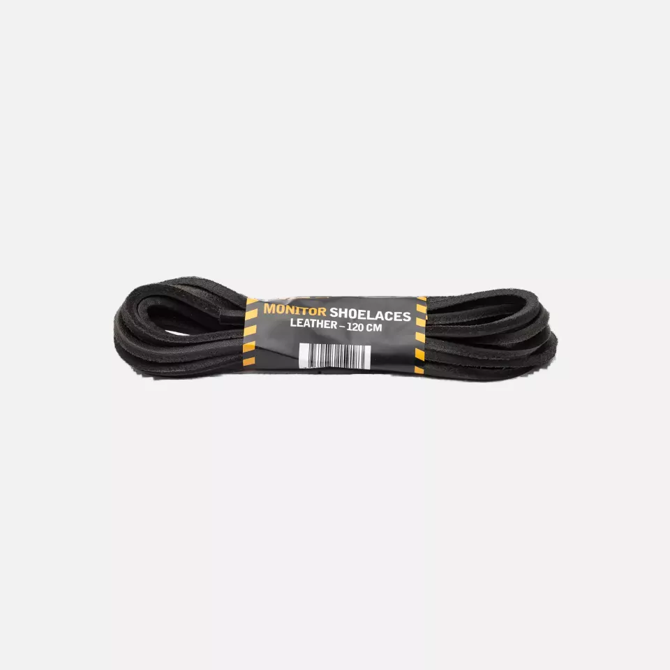 Monitor 1000285001, Shoelaces 120 cm, Black Leather, image 1, gallery thumbnail