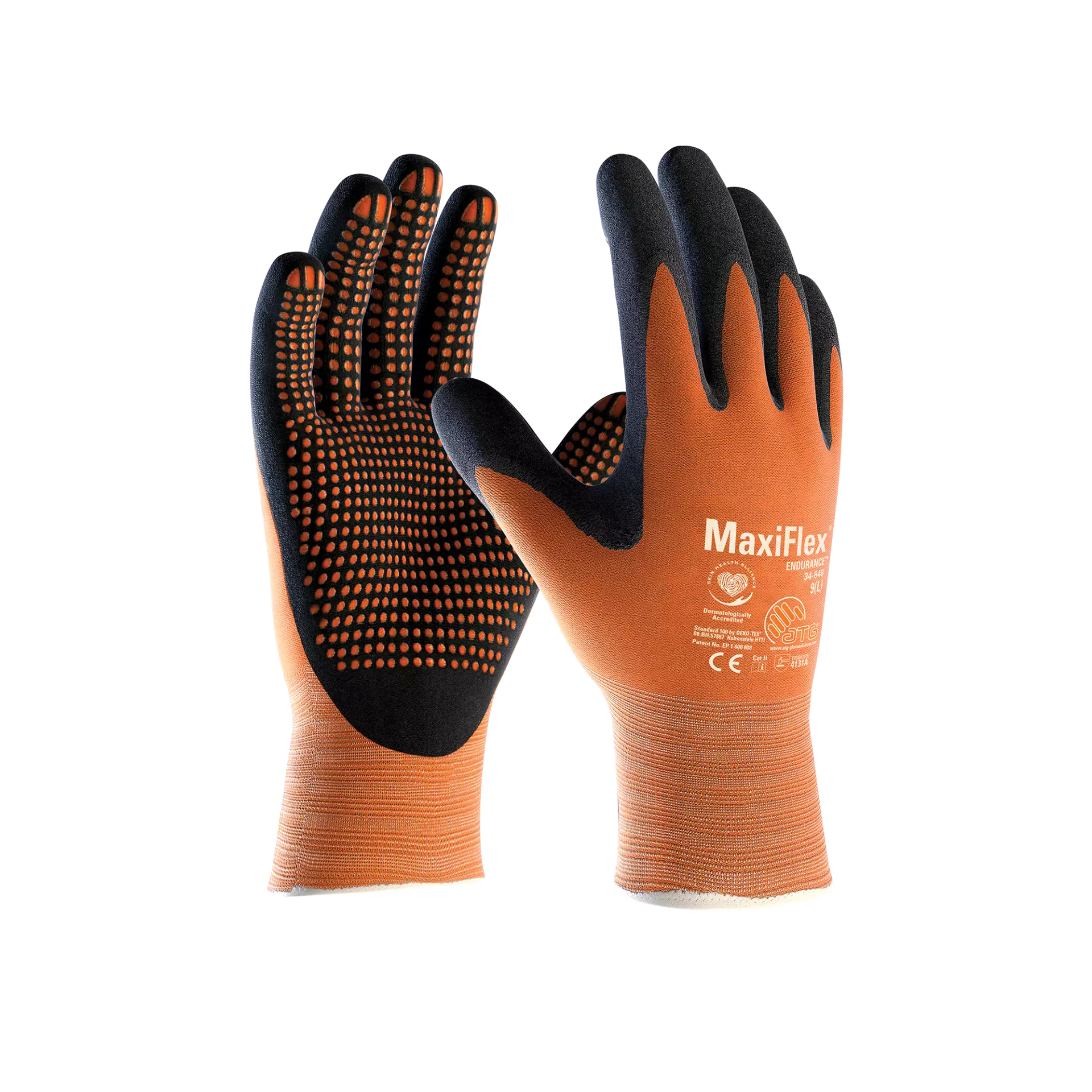 ATG 1000298806, MaxiFlex Endurance Gloves, Orange, image 1
