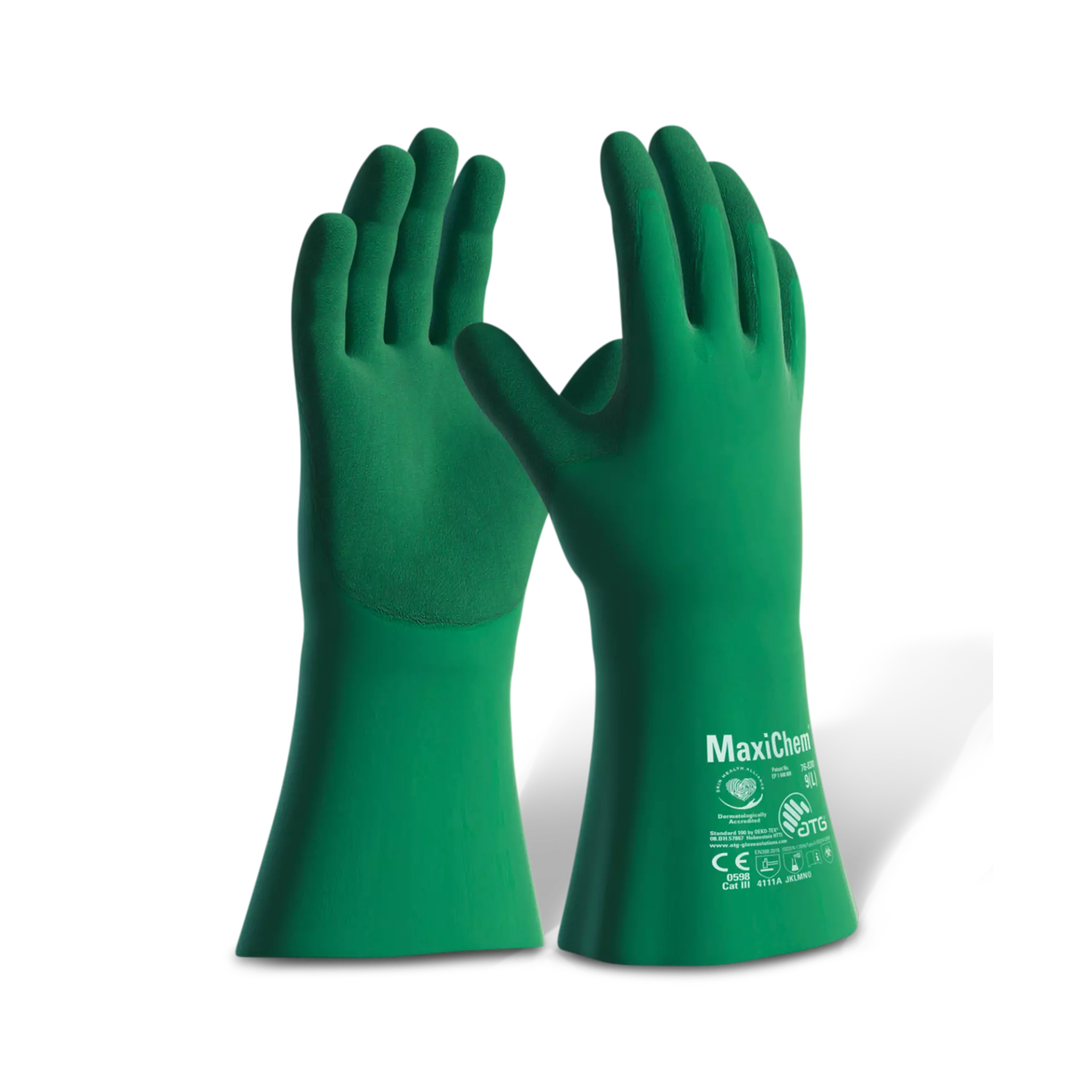 ATG 1000440307, MaxiChem Tritech Handskar, gröna, image 1
