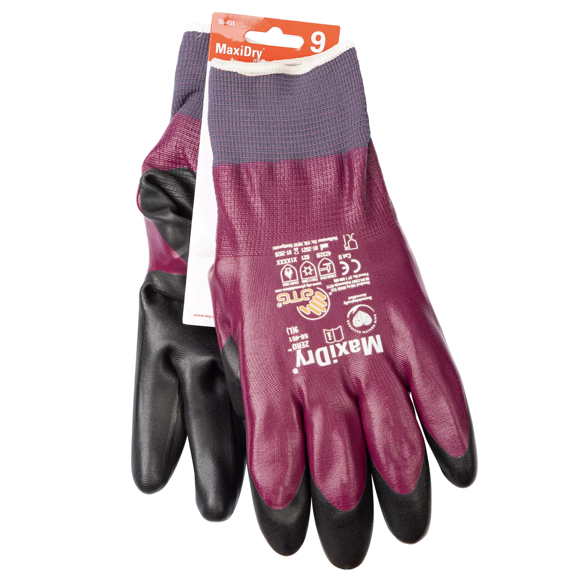 ATG 1000316501, MaxiDry Zero HT handskar, Plum, image 2