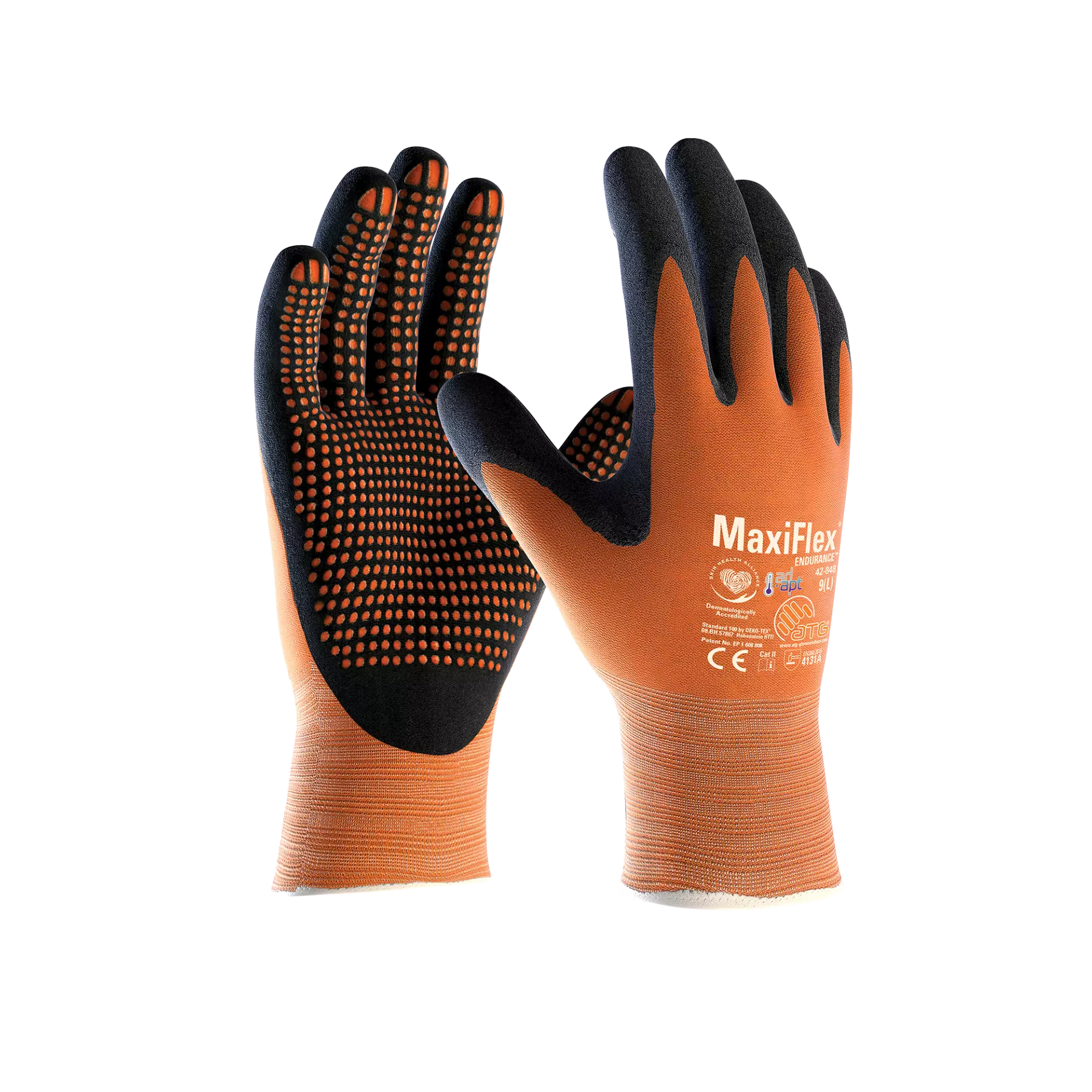 ATG 1000299806, MaxiFlex Endurance Ad-Apt HT Handschuhe, Orange
