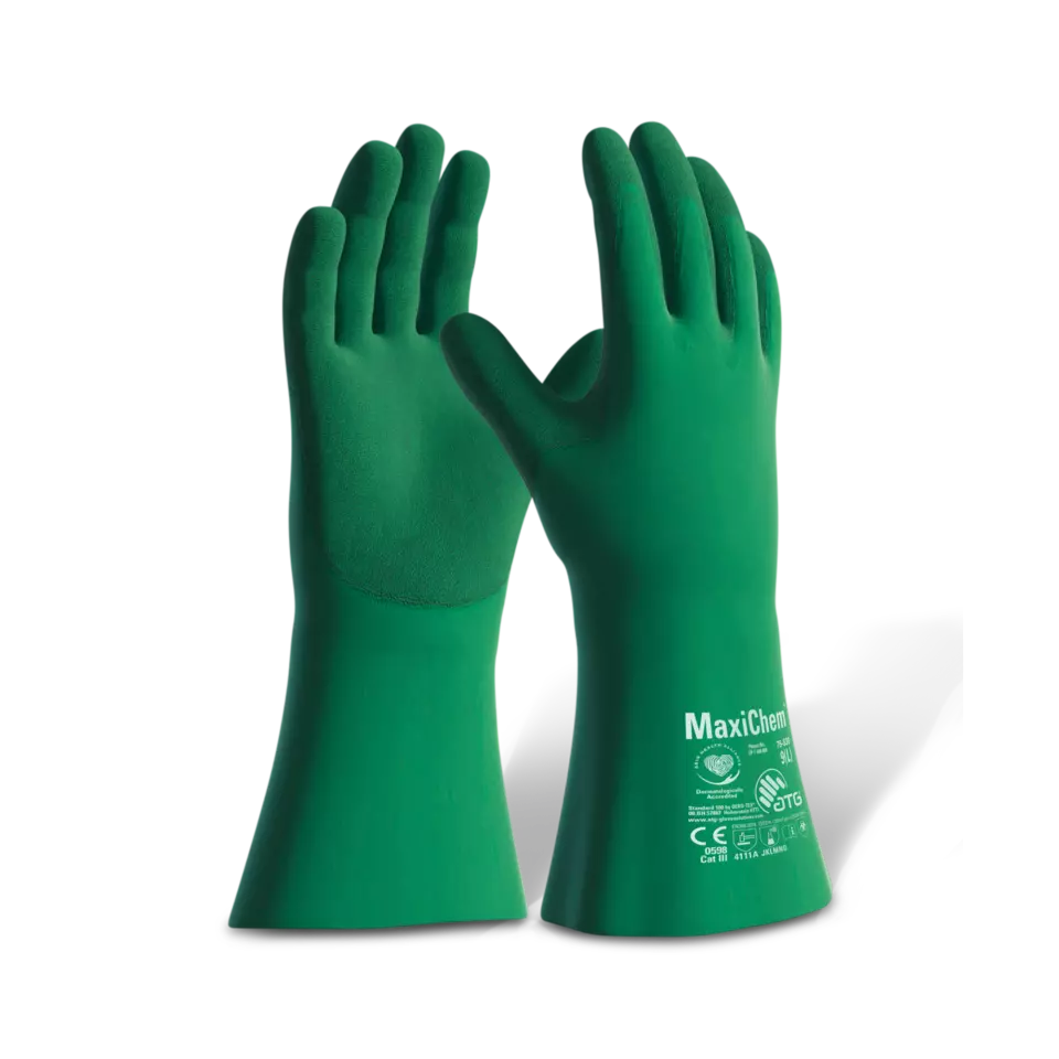 ATG 1000440307, MaxiChem Tritech Handskar, gröna, image 1, gallery thumbnail