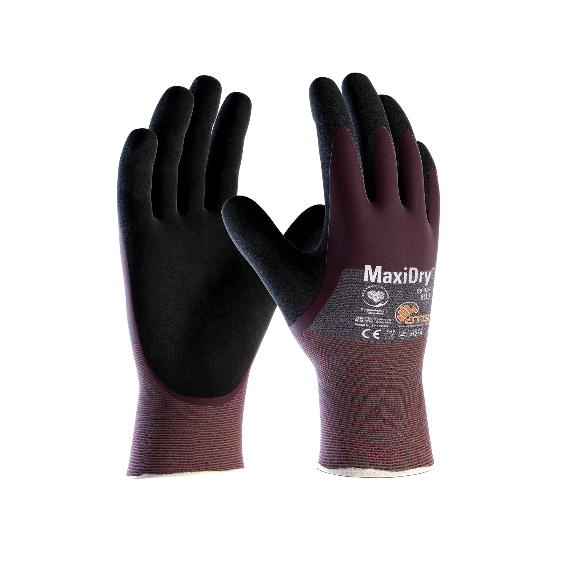 ATG 1000311501, MaxiDry 3/4 HT handskar, plommon, image 1