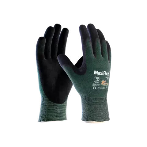 1001306301, ATG MaxiFlex Cut 3B handskar, mörkgrön