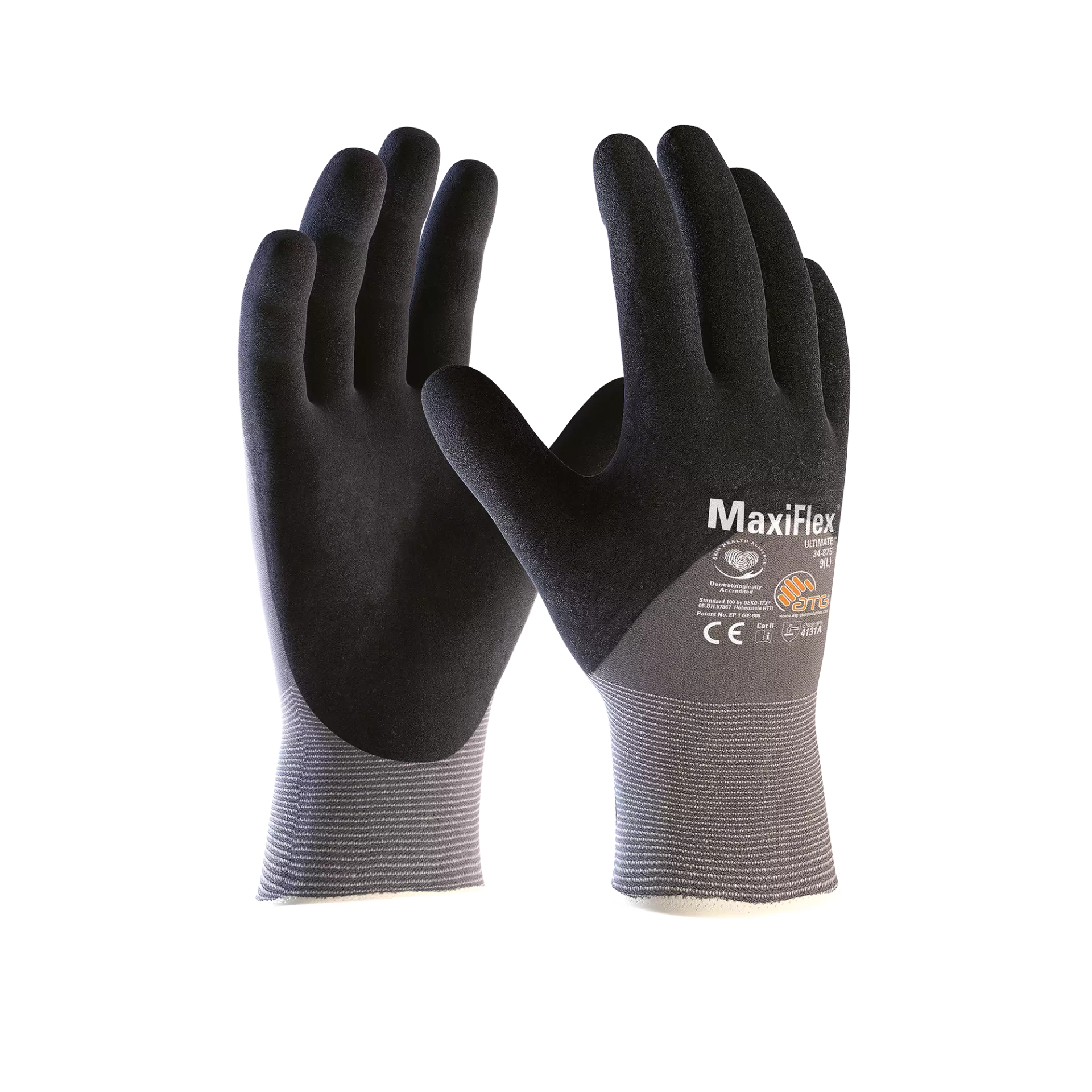 ATG 1000304033, MaxiFlex Ultimate 3/4 Handschuhe, Grau