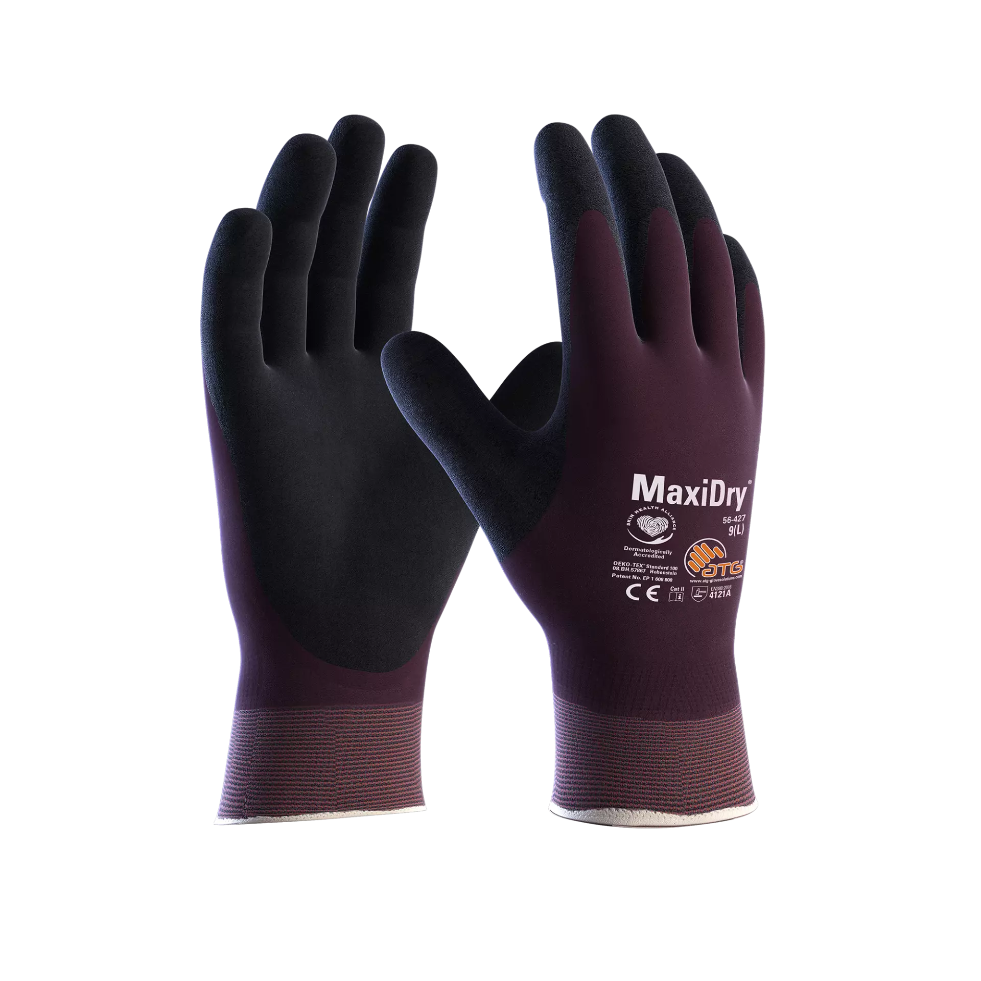 ATG 1000313501, MaxiDry Full HT handskar, plommon, image 1