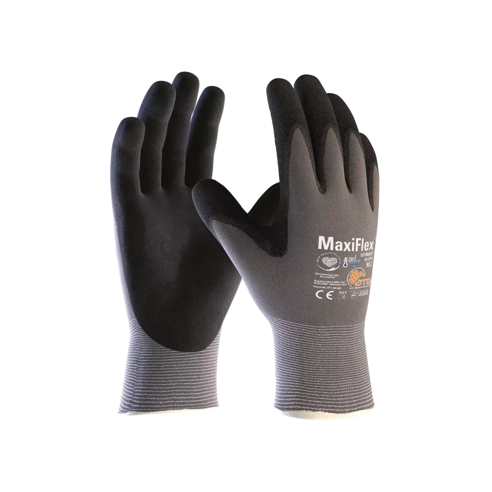 ATG 1000322033, MaxiFlex Ultimate Ad-Apt handskar, grå, image 1, gallery thumbnail