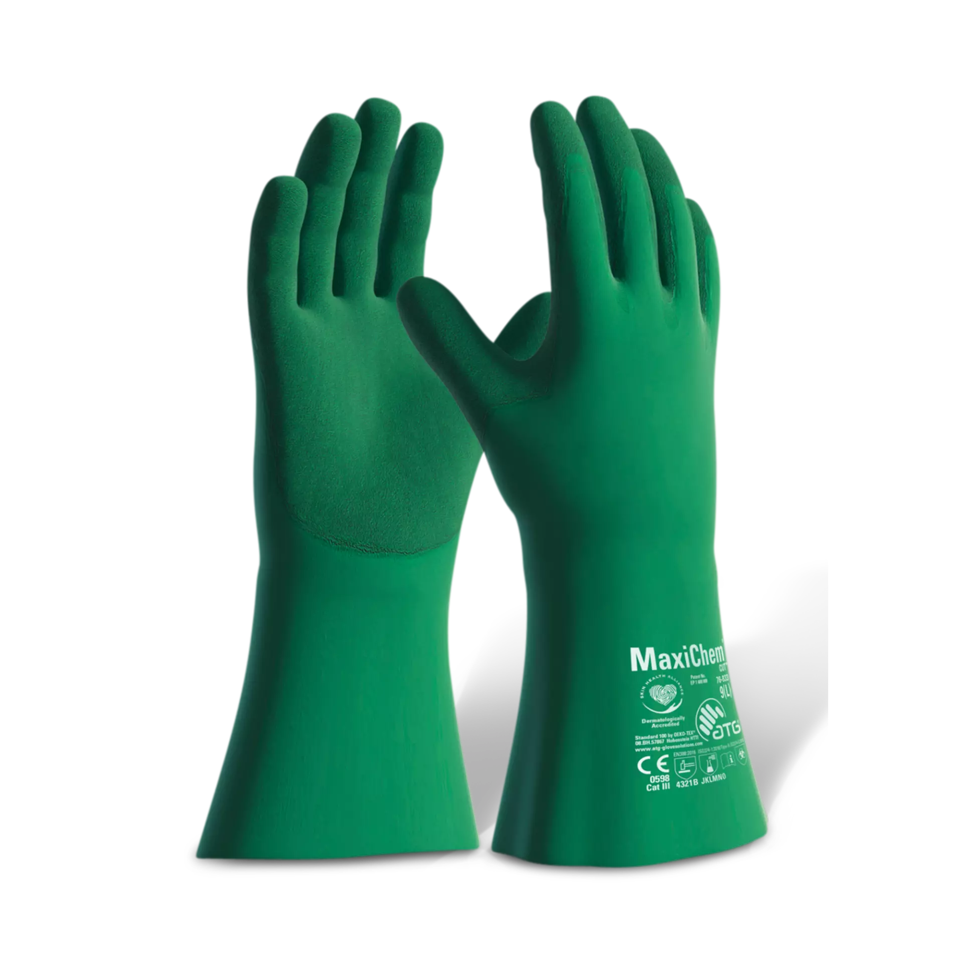 ATG 1000441307, MaxiChem Cut Tritech handskar, gröna, image 1