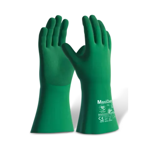  1000441307, ATG MaxiChem Cut Tritech handskar, gröna