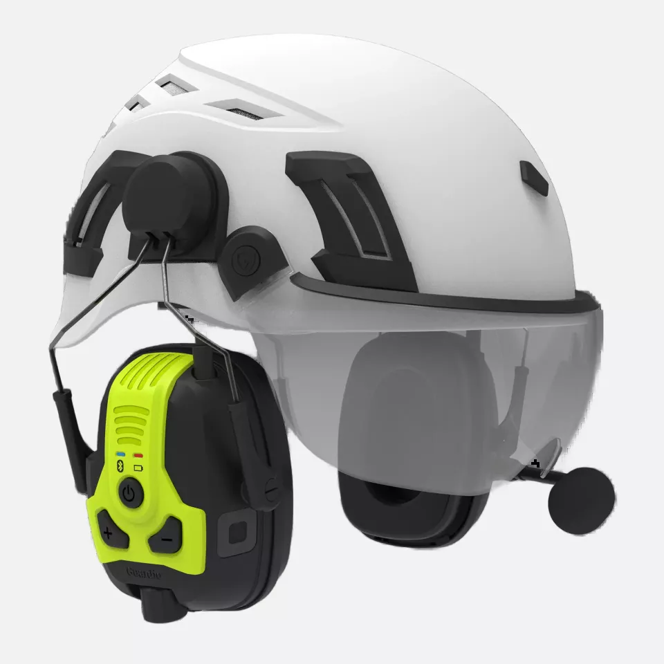 Guardio 1001939914, Freebird BT X Hearing Protection, Black/Fluorescent Yellow, image 6, gallery thumbnail