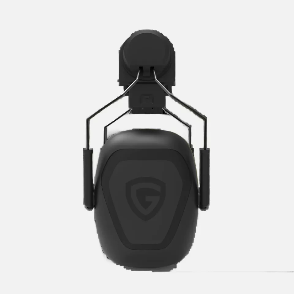 Guardio 1001853001, Freebird Comfort Plus Helmet Mounted Earmuffs, Black/Yellow, image 2, gallery thumbnail