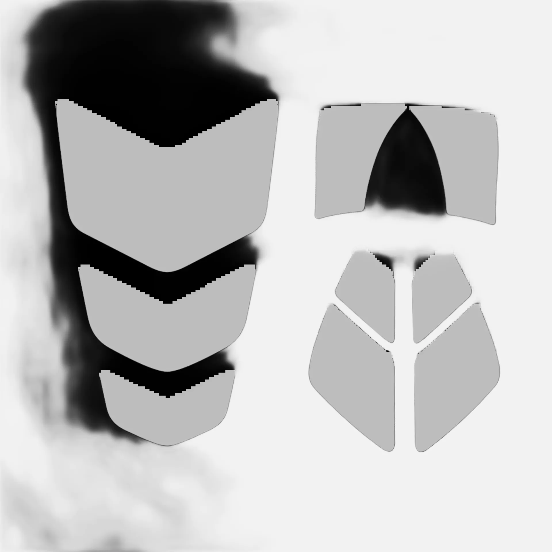 Guardio 1001662053, Armet Helmet Reflective Tape Kit, Silver, image 1