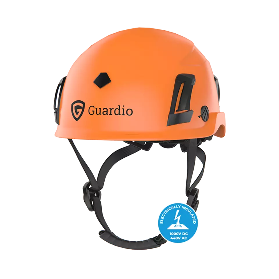 Guardio 1001676811, Armet Volt Safety Helmet, Electrically Insulated, Fluorescent Orange, image 1, gallery thumbnail