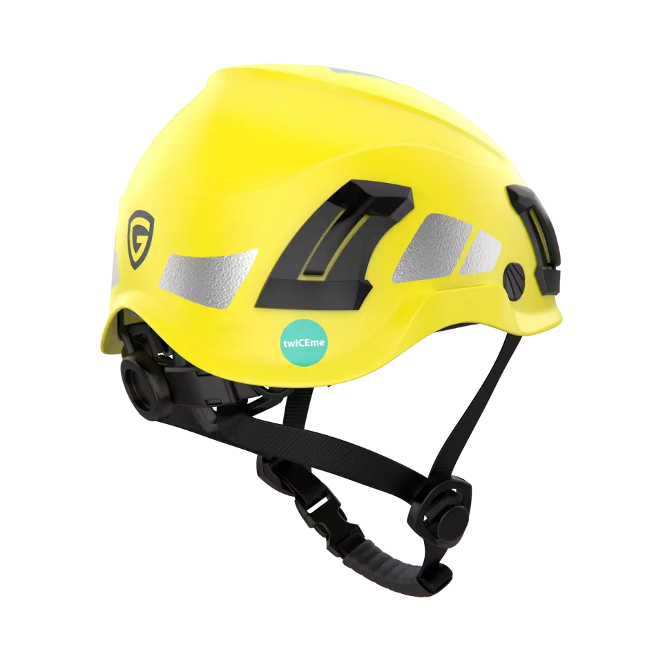 Guardio 1001675707, Armet Volt Reflex Safety Helmet, Yellow, image 4, gallery thumbnail