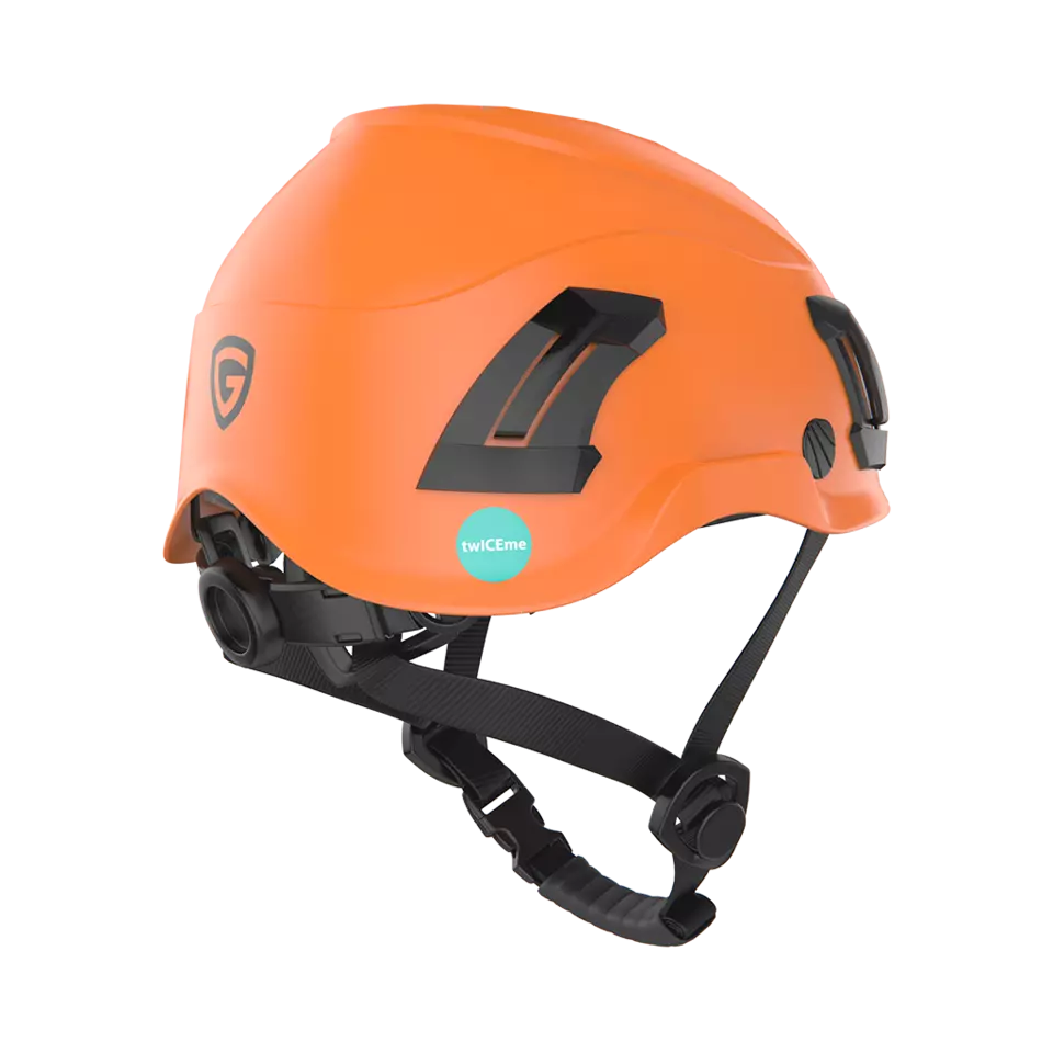 Guardio 1001676811, Armet Volt Safety Helmet, Electrically Insulated, Fluorescent Orange, image 4, gallery thumbnail